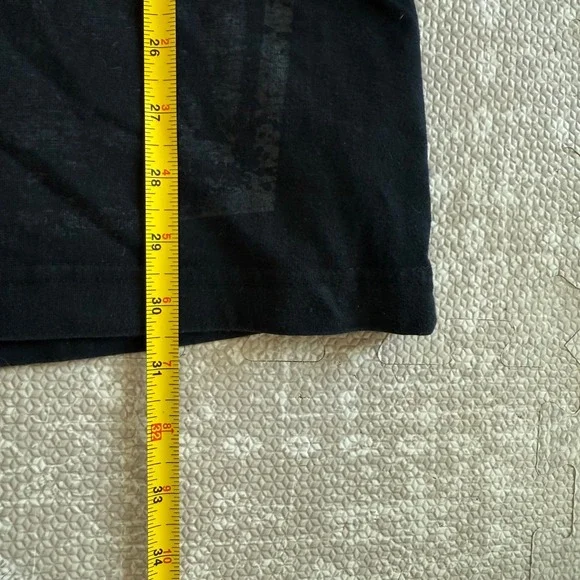 Mens Black Ace Skull Raw Blue Graphic T Shirt Lord Raiser Rhinestone Embellished - Picture 6 of 6